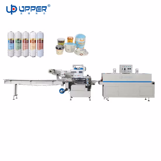 Macchina confezionatrice termoretraibile per sigillatura automatica della barra a L. Macchina imballatrice per sacchetti di plastica termoretraibile